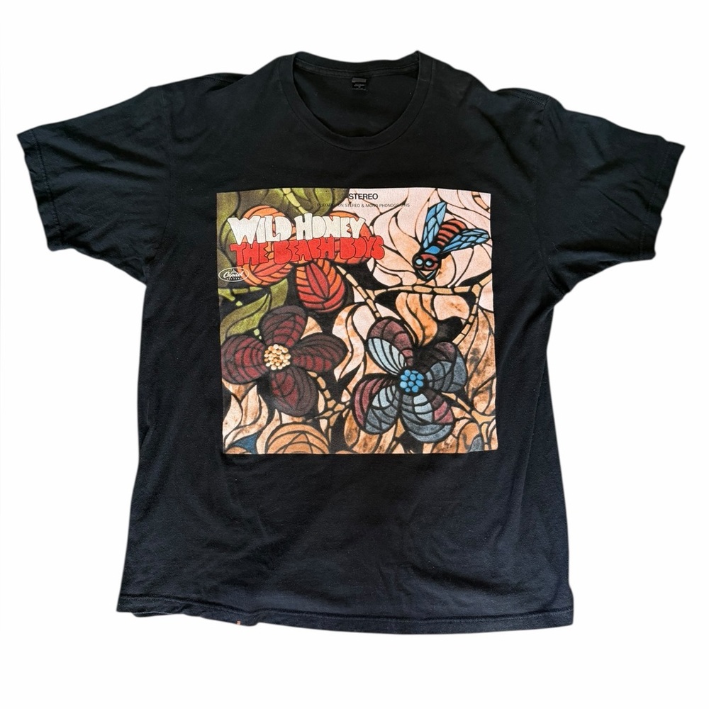 The Beach Boys Mens Wild Honey 2017 Workd Tour T-shirt Black XL Double Sided Tee